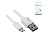 USB 3.1 Kabel Typ C - 3.0 A , weiß, Box, 0.5m Dinic Box, 5Gbps, 3A charging